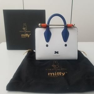 Miffy x Strathberry bag with detachable strap new with box and dust bag